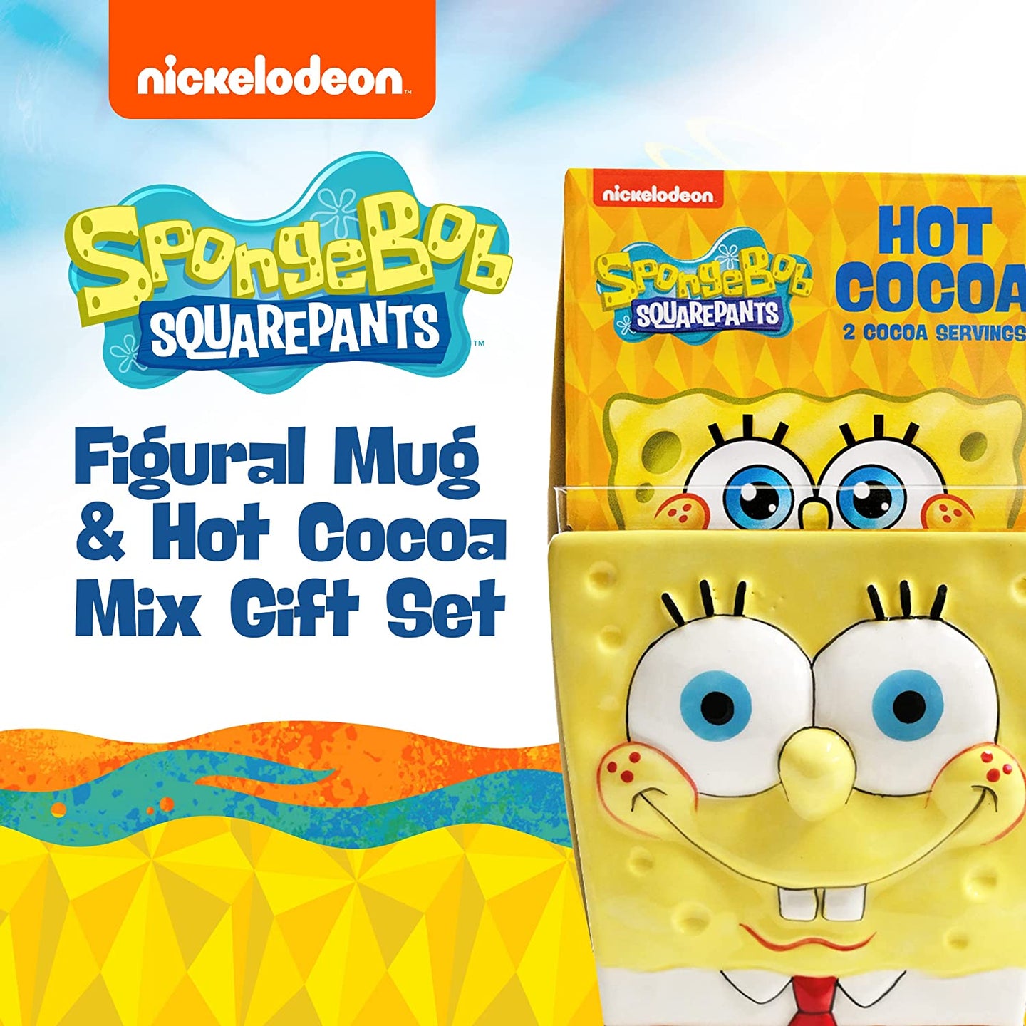 SpongeBob Mug & Hot Cocoa Set